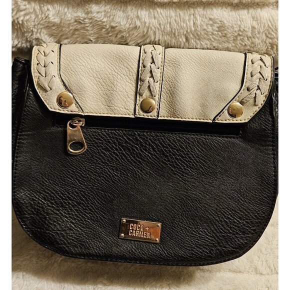 Coco + Carmen Pebbled Leather Convertible Crossbody Bag Tassel &Braided Detail - Picture 6 of 16